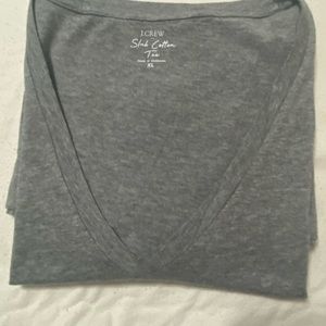J Crew gray slub cotton t shirt, size XL